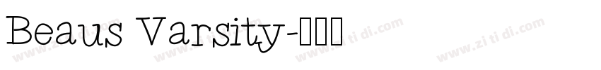Beaus Varsity字体转换